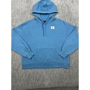 NIKE Air Jordan Hoodie Men's Small Light Blue Oversized Fit Jumpman Sweatshirt S